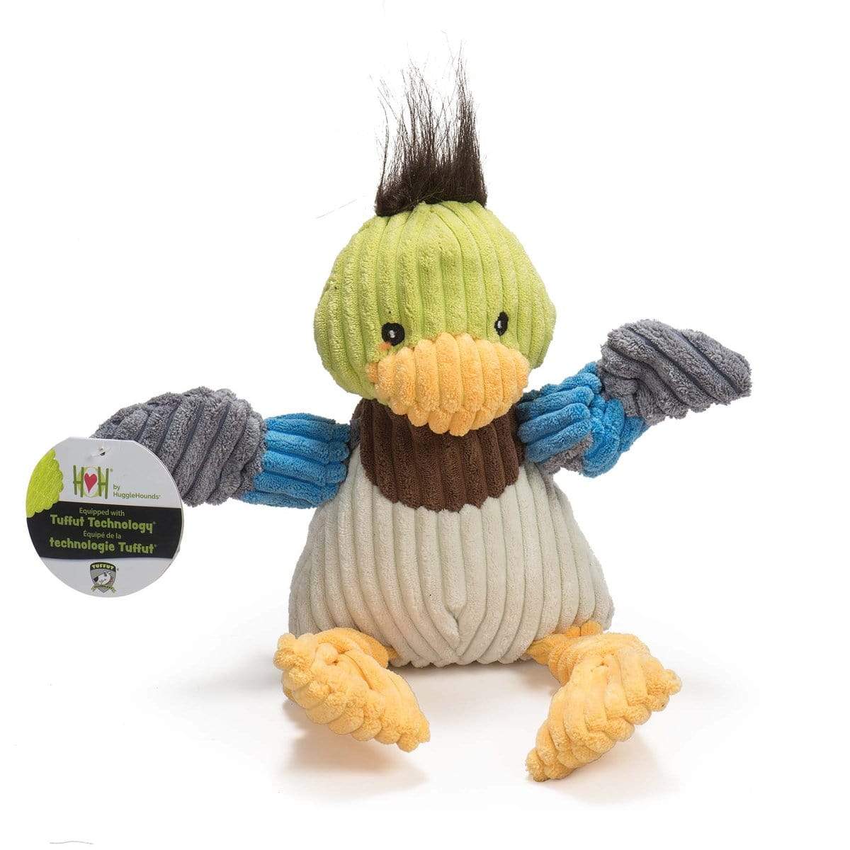 HuggleHounds Knottie Duck Toy for Dogs