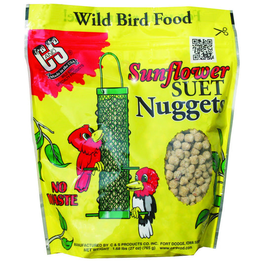C & S 06110 Sunflower Suet Nuggets, 27 Oz