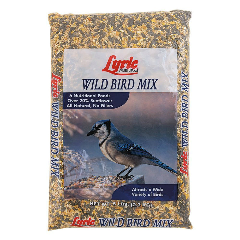 Lyric® 26-47432 Premium Wild Bird Food Mix w/ 6-Nutritional Foods, 5 Lbs
