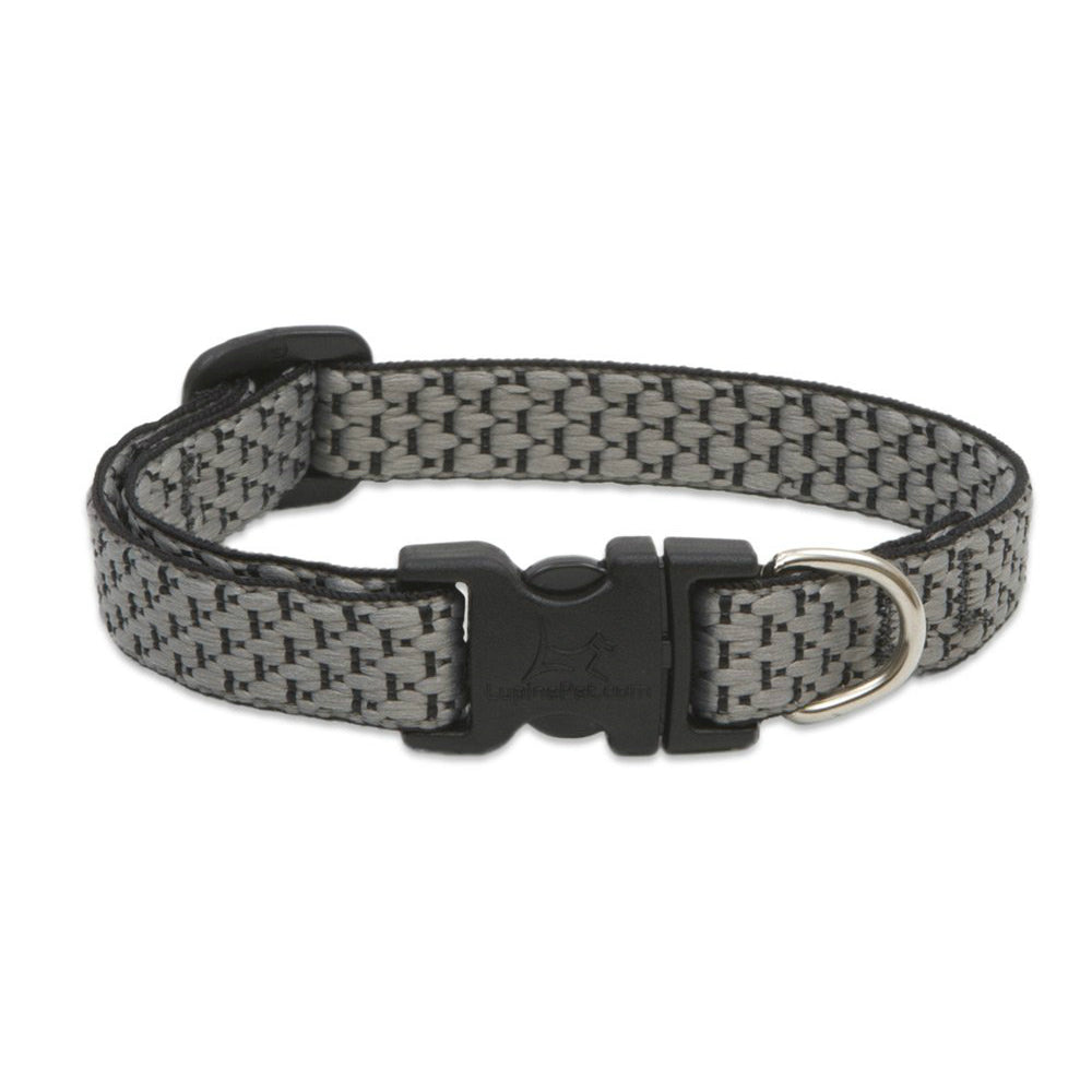 Lupine 36535 ECO Adjustable Collar for Small Dogs, Granite, 1/2" x 10-16"