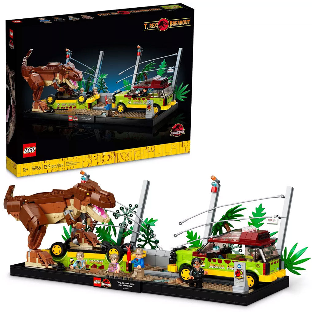 LEGO Universal Jurassic Park T. Rex Breakout Building Set (76956)