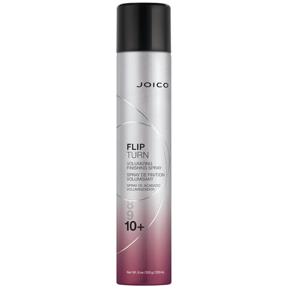 Joico Flip Turn Volumizing Finishing Spray | For Most Hair Types | Humidity Protection | Hold Level 10+ | Protect Against Pollution & Harmful UV | Paraben & Sulfate Free | 72 Hour Hold