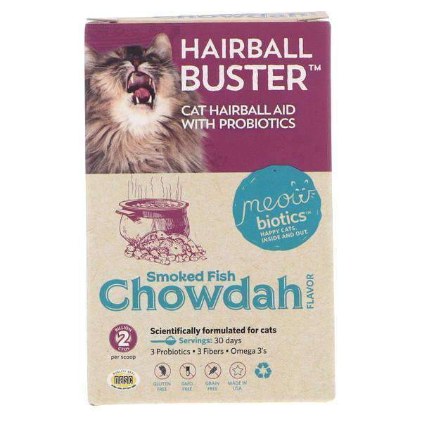 Fidobiotics Hairball Buster - Hairball Aid with Probiotic Powder for Cats