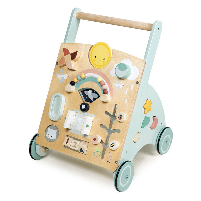 Sunshine Wooden Baby Activity Walker by Tenderleaf