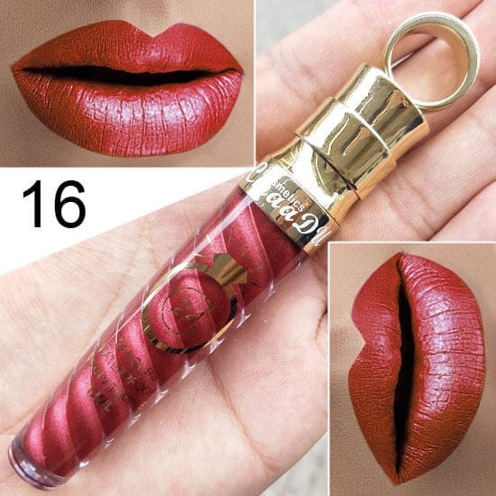 Waterproof Long Lasting Matte+Shimmer Nude Glitter Lip Gloss BENNYS