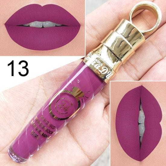 Waterproof Long Lasting Matte+Shimmer Nude Glitter Lip Gloss BENNYS