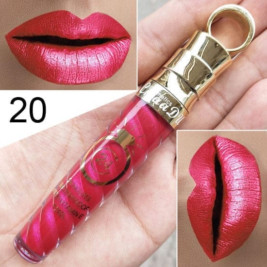 Waterproof Long Lasting Matte+Shimmer Nude Glitter Lip Gloss BENNYS