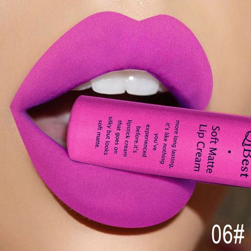 Waterproof Matte Nude Lipstick Pigment Red Long Lasting Lip Gloss BENNYS
