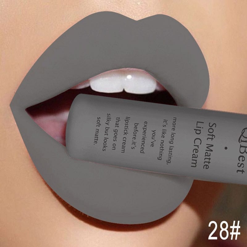 Waterproof Matte Nude Lipstick Pigment Red Long Lasting Lip Gloss BENNYS