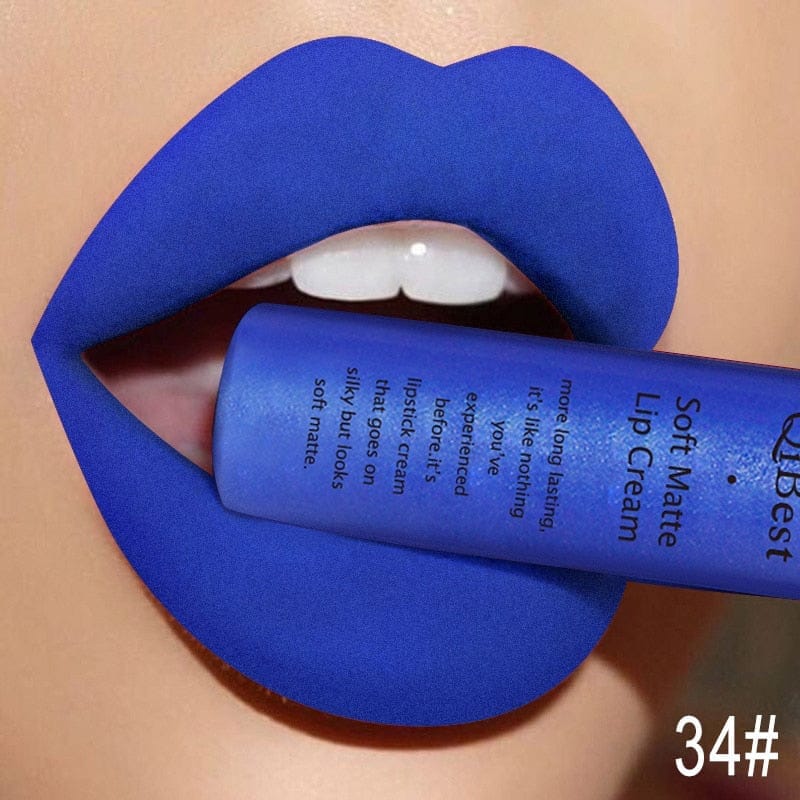 Waterproof Matte Nude Lipstick Pigment Red Long Lasting Lip Gloss BENNYS