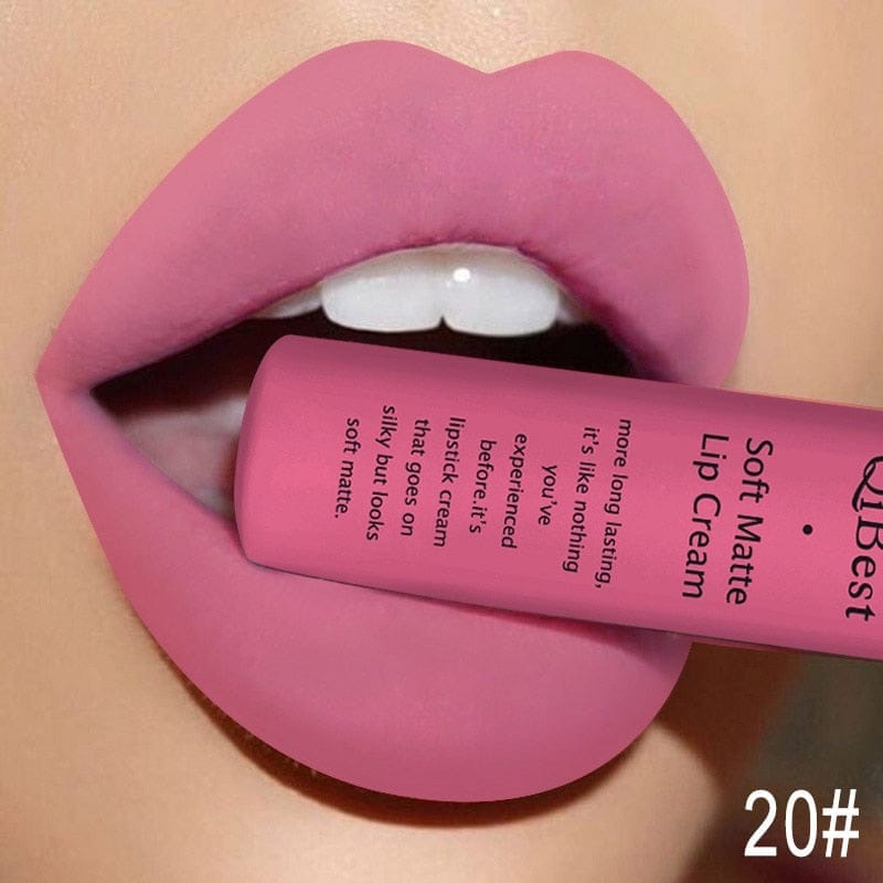 Waterproof Matte Nude Lipstick Pigment Red Long Lasting Lip Gloss BENNYS