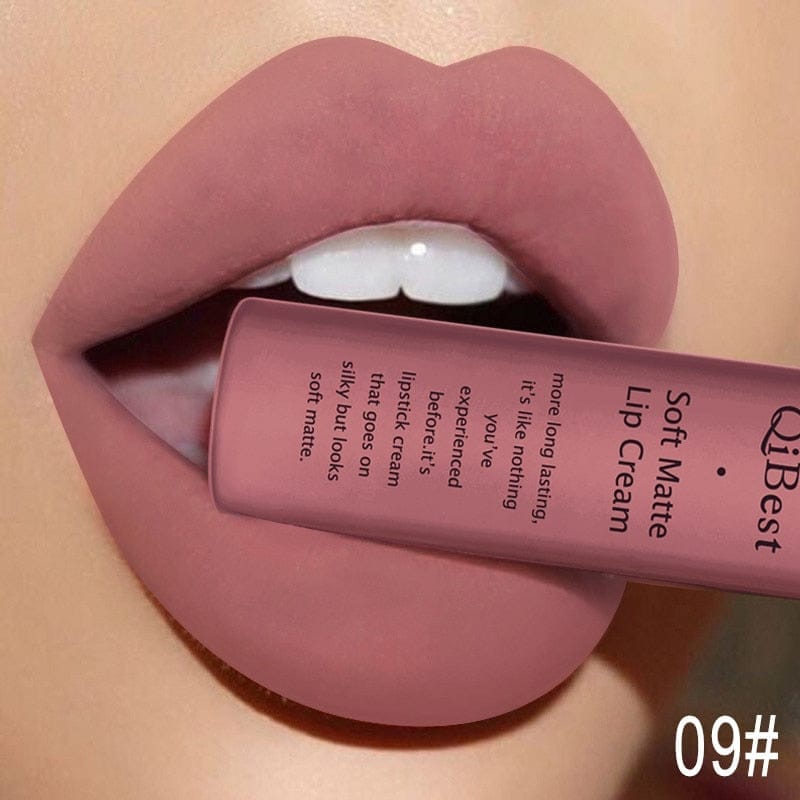Waterproof Matte Nude Lipstick Pigment Red Long Lasting Lip Gloss BENNYS