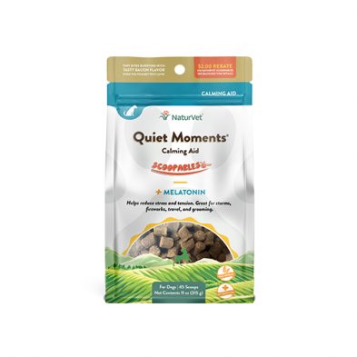 NaturVet ® Scoopable ® Quiet Moments ® Calming Aid + Melatonin Supplement for Dogs