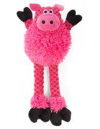 GoDog - Checkers Skinny Pig Dog Toy