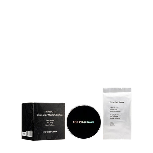 Cyber Colors Bloom Glow Moist Cc Cushion SPF50 Pa+++ W/ Refill 30G