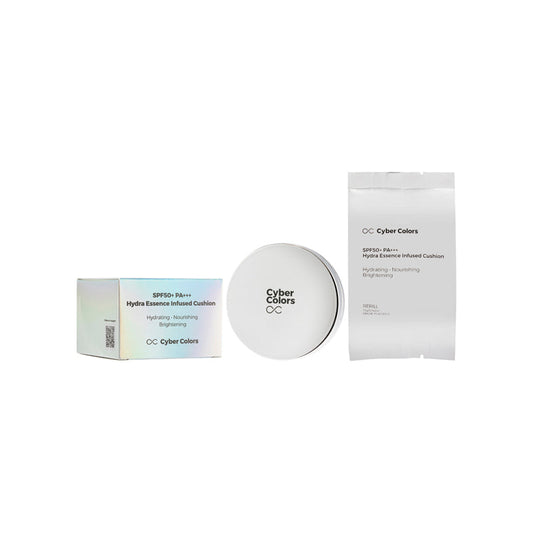 Cyber Colors Hydra Essence Infused Cushion SPF50+ Pa+++ 2PCS