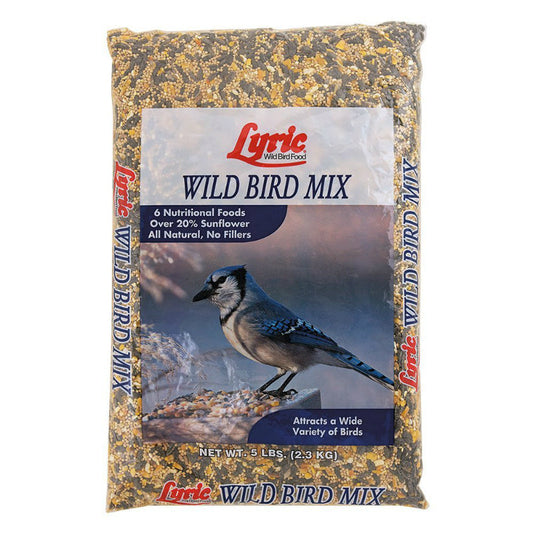 Lyric® 26-47432 Premium Wild Bird Food Mix w/ 6-Nutritional Foods, 5 Lbs