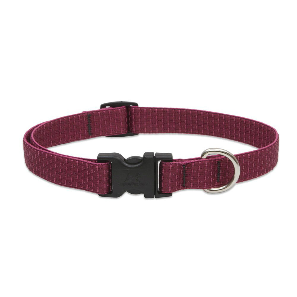 Lupine 36901 ECO Adjustable Collar for Small Dogs, Berry Pattern, 3/4" x 9-14"