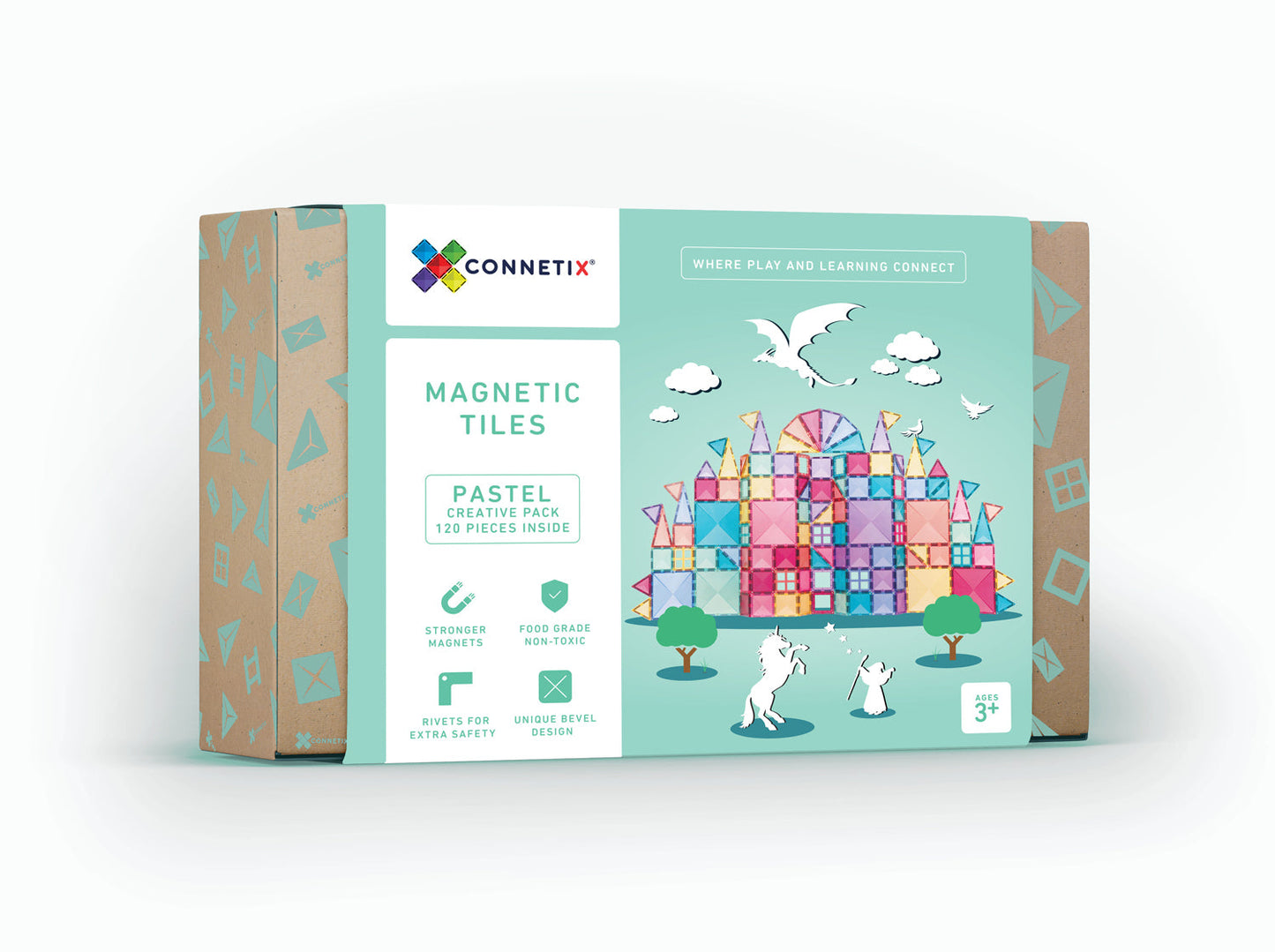 Connetix Tiles - 120 Piece Pastel Creative Pack