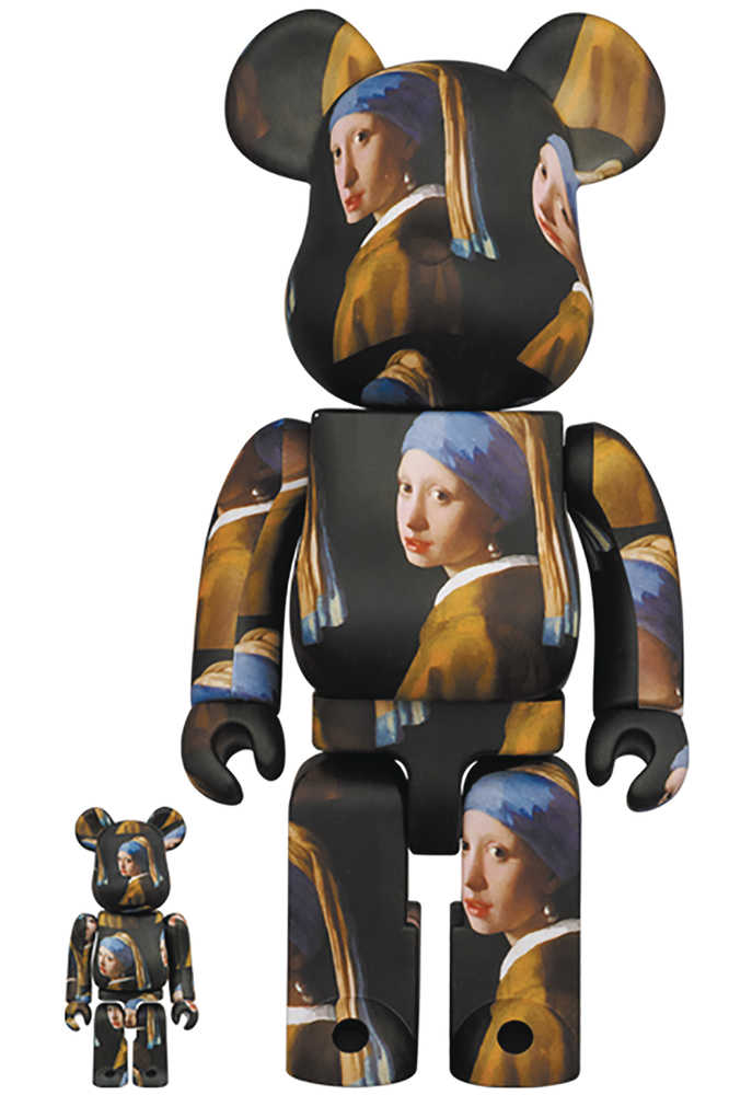 Johannes Vermeer Girl With Pearl Earring 100% & 400% Be@rbrick 2pk