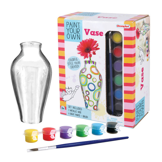 PYO Metallic Painted Vase Kids Craft Kit
