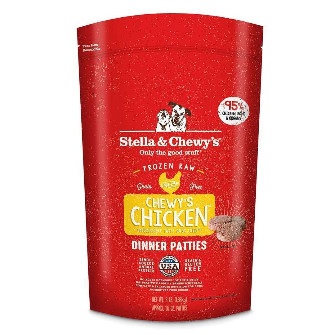 Stella & Chewy's Raw Frozen Chewy's Chicken Dinner Patties for Dogs
