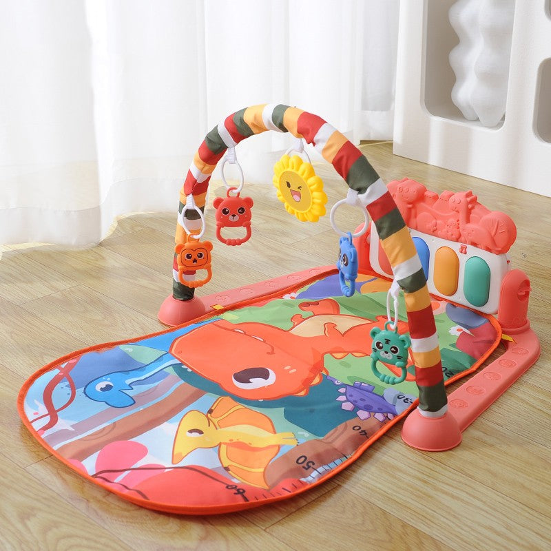 Exciting Play Mat Activity Gym for Baby - Music Pedal Piano Fitness Rack Crawling Mat!