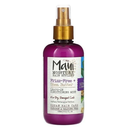 Maui Moisture, Frizz-Free + Shea Butter, Leave-In Conditioning Mist, For Dry, Damaged Curls, 8 fl oz
