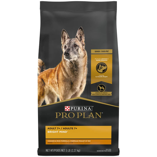 Purina Pro Plan Bright Mind Adult 7+ Chicken & Rice Formula Dry Dog Food