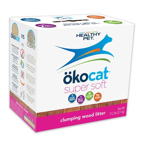 Okocat Natural Wood Clumping Litter Super Soft