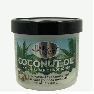 HAIR ECSTASY COCONUT OIL HAIR & SCALP CONDITIONER 10OZ