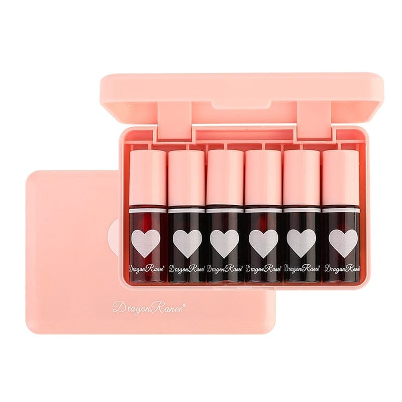 6 Pieces Lip Gloss Stain Long Lasting Liquid Lipstick Fashion Makeup