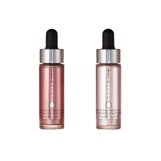 COVER FX Custom Enhancer Drops Duo - Celestial + Blossom - Radiant Glow Liquid Highlighter