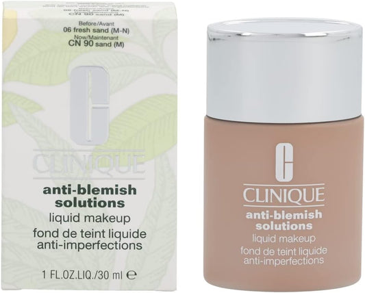 Clinique Acne Solutions Oil-free Anti-blemish Liquid Makeup Foundation - 06 Fresh Sand (M), 1oz/30ml