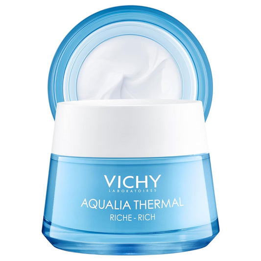 Vichy Aqualia Thermal Facial Moisturizer for Dry Skin Face Cream Moisturizer with Hydrating Natural Origin Hyaluronic Acid Moisturizing for Sensitive Skin