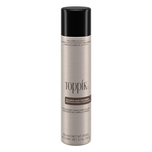 Toppik Colored Hair Thickener, Temporary Hair Color Spray for Root Touchup with Hair Thickening Fibers, 5.1 oz