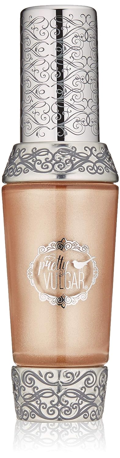 Pretty Vulgar Just Glow With It Liquid Highlighter, Face and Body Highlighter with Antioxidants & Moisturizers, Shimmer Liquid Illuminator, Vegan, Gluten-Free & Cruelty-Free, 20mL / 0.68 fl. Oz