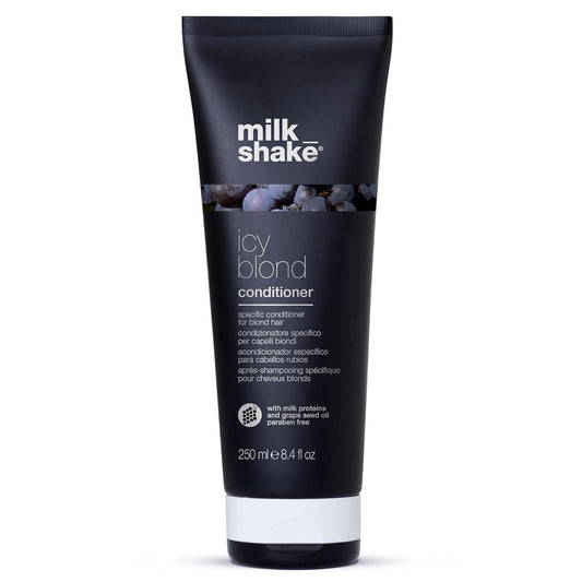 milk_shake Icy Blond Conditioner - Black Pigment Silver Conditioner for Very Light Blond and Platinum Hair, 8.4 Fl Oz (250 ml)