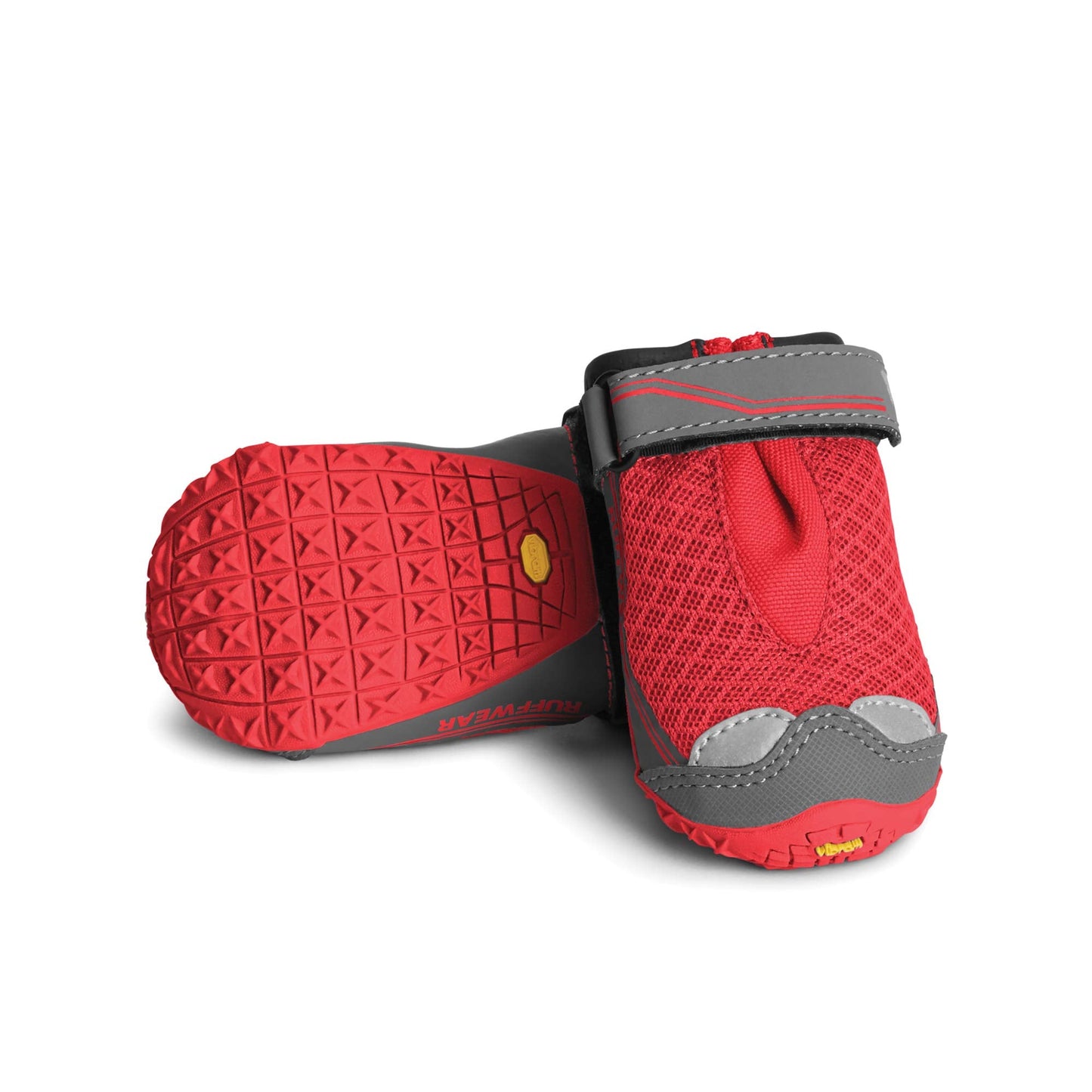 Ruffwear, Grip Trex Dog Boots, Outdoor Booties with Rubber Soles for Hiking and Running, Red Currant, 1.75 in (2 Boots)