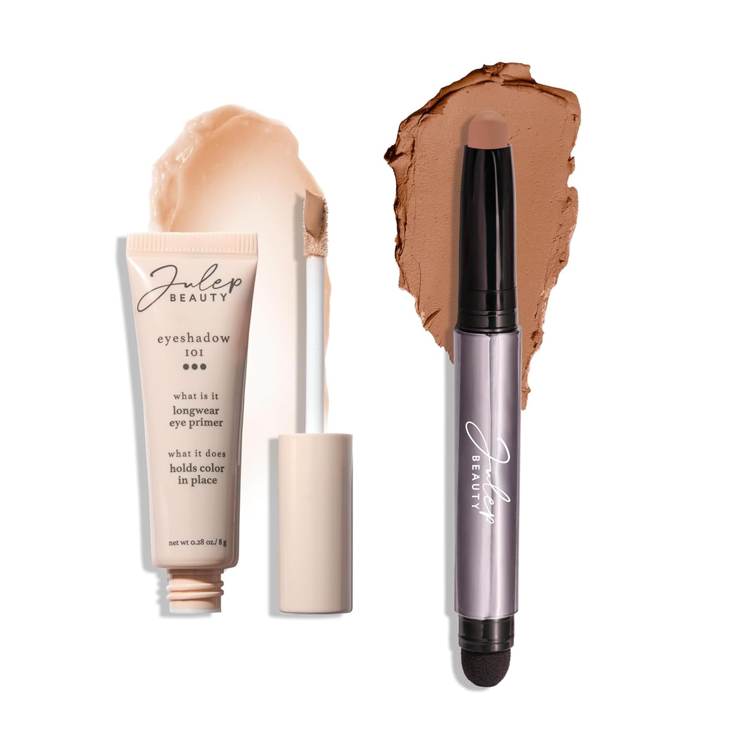 Julep Eyeshadow 101 Longwear Primer and Hazelnut Matte Eyeshadow Stick Duo Set