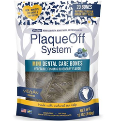 ProDen - Plaque Off System Dental Care Bones Mini Vegetable & Blueberry 12oz