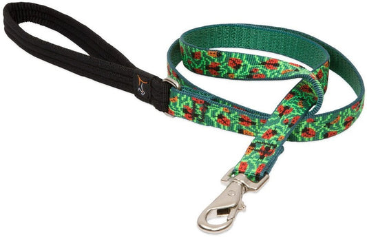 Lupine 30309 Dog Leash, 3/4" x 6&#039;, Beetle Mania Design