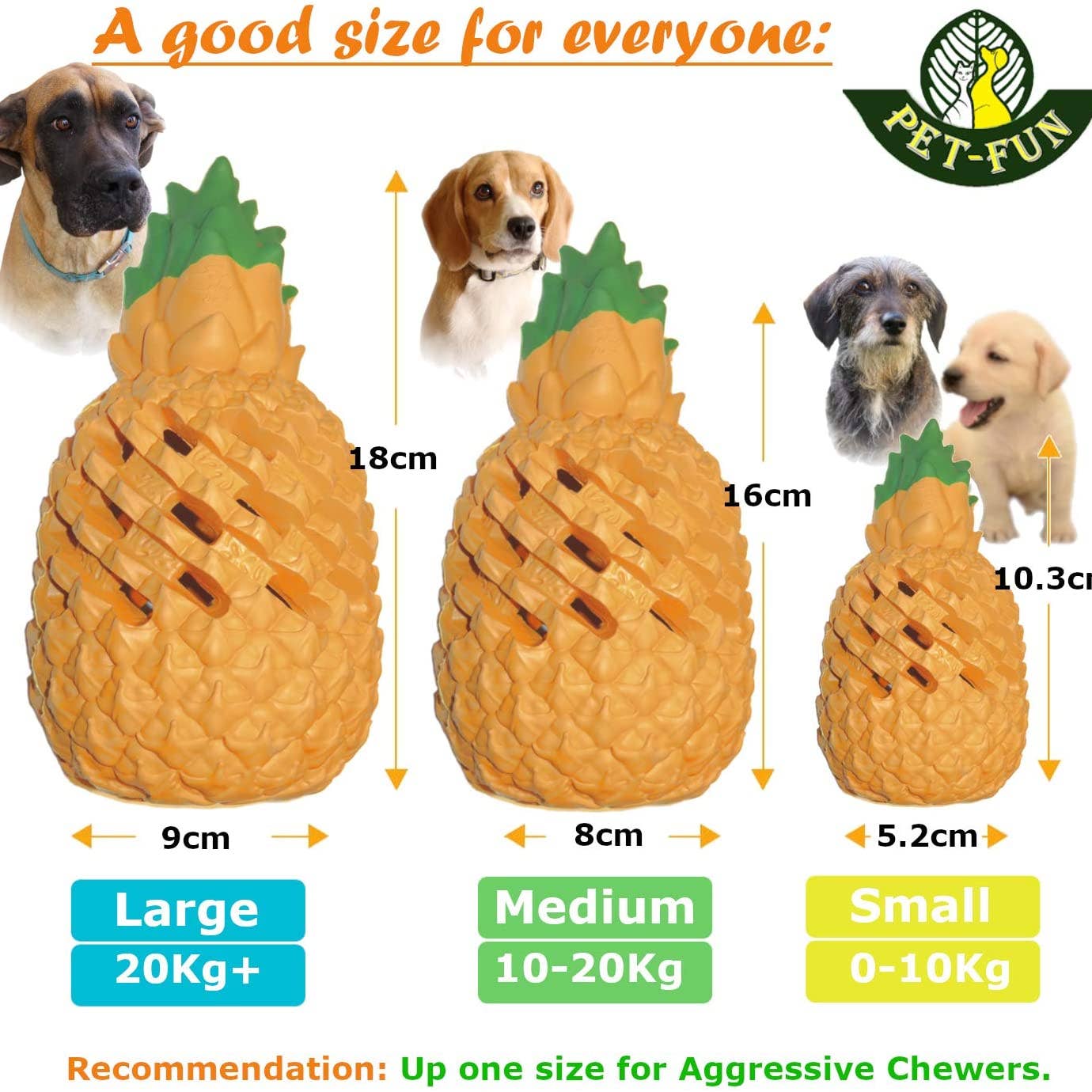 Pineapple Enrichment Toy for Chewers