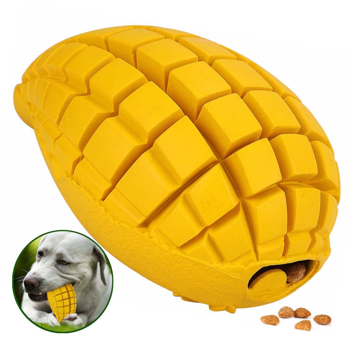 Mango Boredom Slow Feeder Dog Chew Toy (