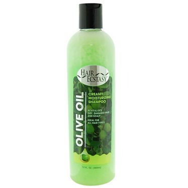 HAIR ECSTASY OLIVE OIL CREAMY MOISTURIZING SHAMPOO 12OZ