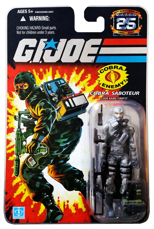 Hasbro Gi Joe 25th #02 Fire Fly Cartoon Toy