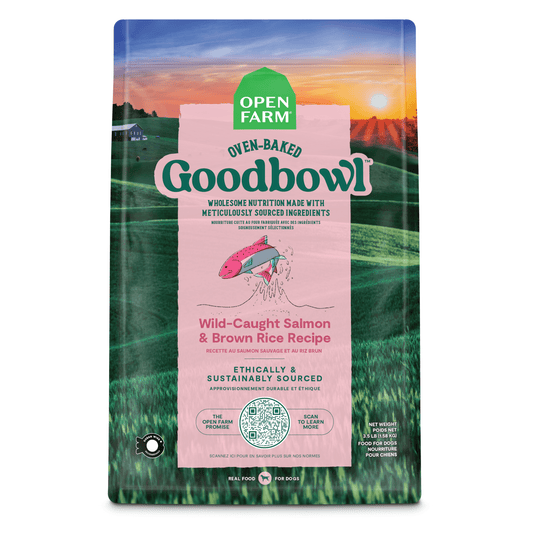 Open Farm Goodbowl Wild-Caught Salmon and Brown Rice Recipe Baked Dry Dog Food