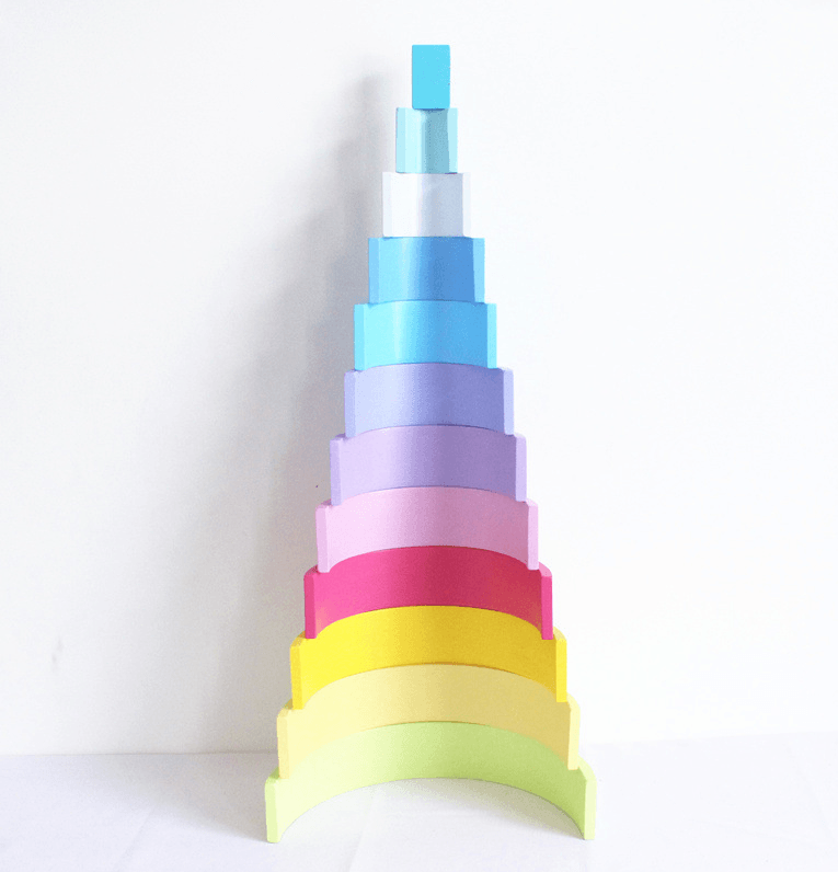 Jigsaw Puzzle Large 12-piece Arch Bridge Rainbow Building Blocks BENNYS