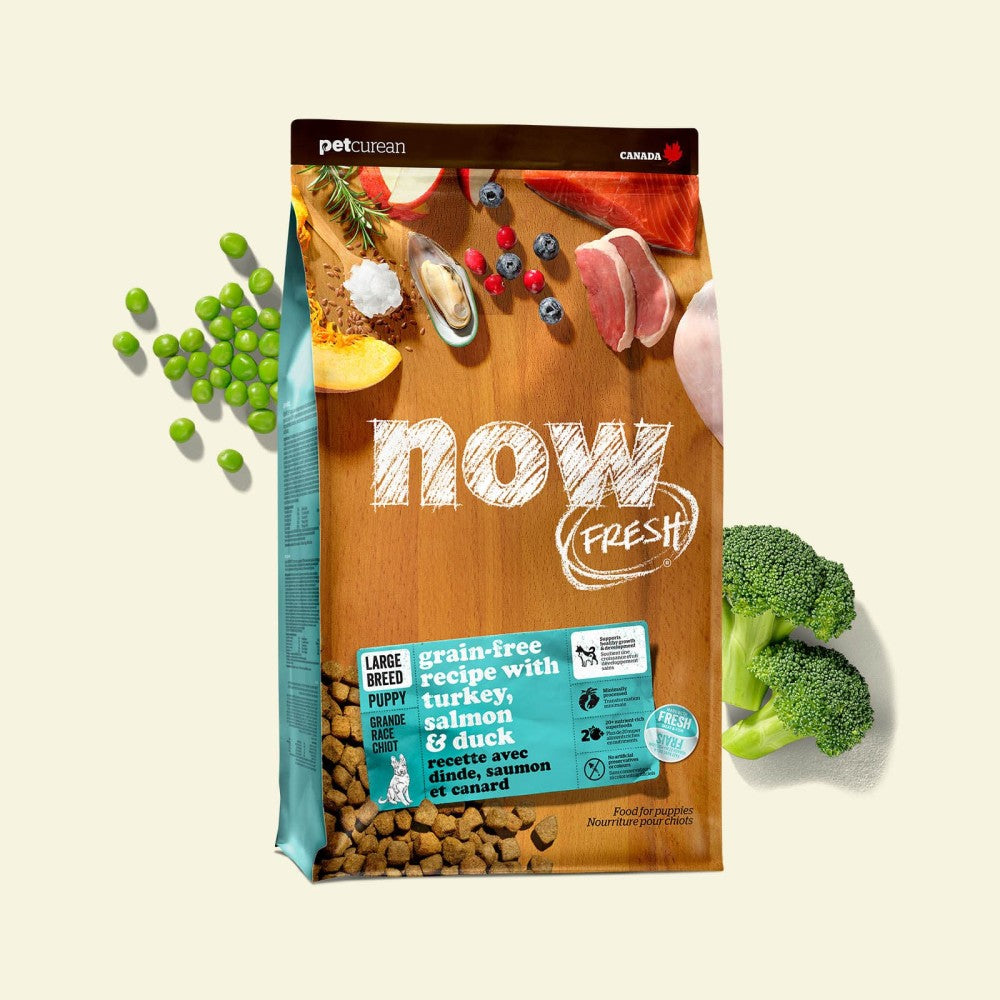 Now Fresh Turkey, Salmon and Duck for Puppies