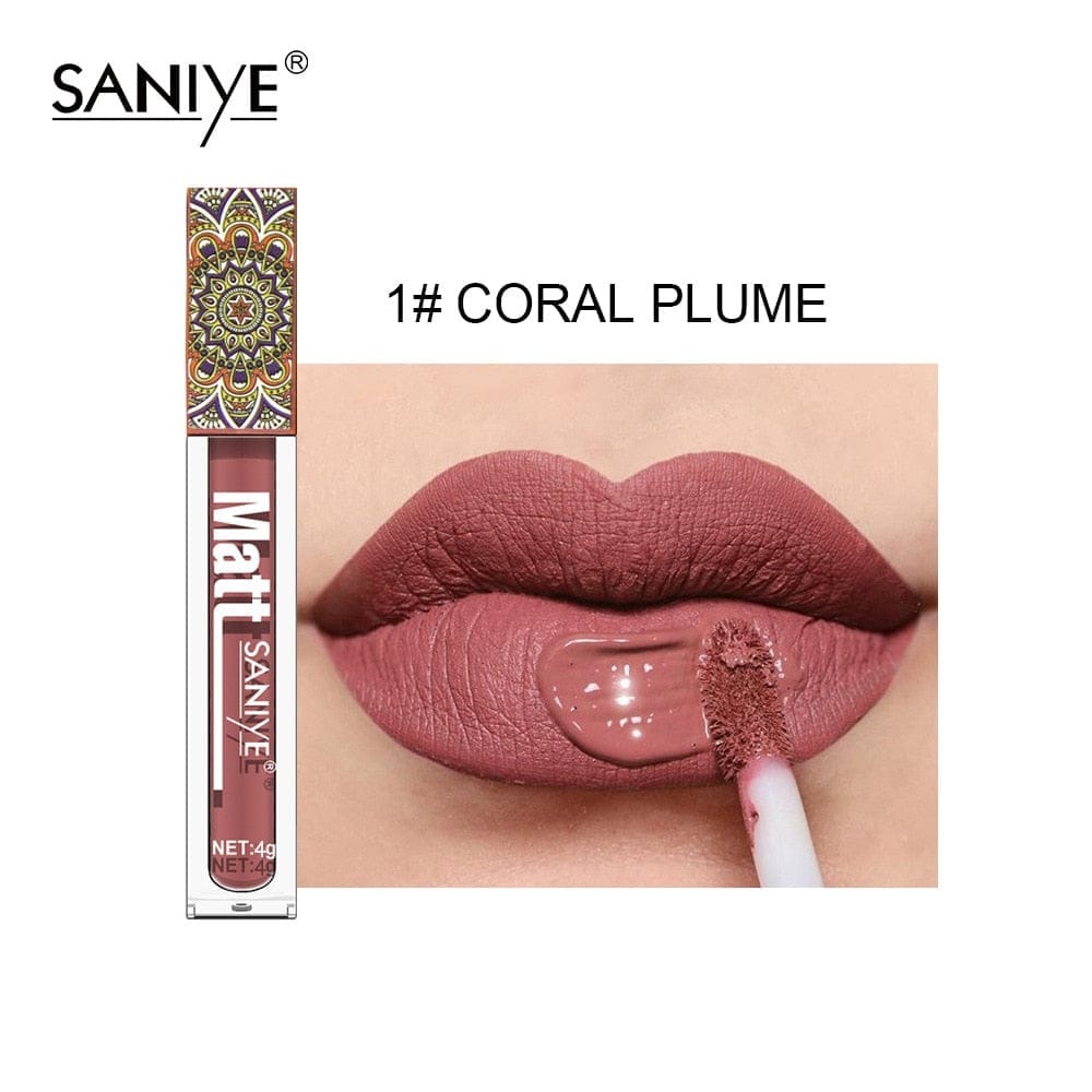 Nude Lip Gloss Waterproof Liquid Matte Lipstick Long Lasting 4g BENNYS